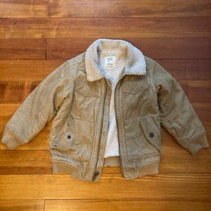 Old Navy corduroy kids' jacket with fleece collar and lining - 4T